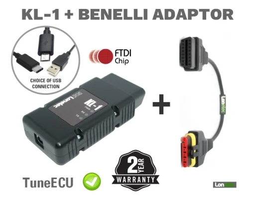 TUNE ECU BENELLI KIT - TUNEECU INTERFACE + BENELLI ADAPTOR (SAGEM)